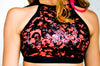 Details Tina Neon Pop Crop Top - Orange
