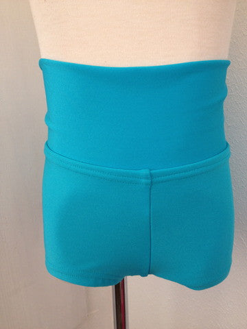 Details Signature Tie Shorts: Matte Turquoise