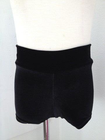 Details Basic Shorts: Black Velvet
