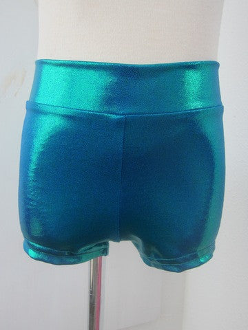 Details Basic Shorts: Blue Green