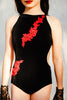 Details Madrid Leotard with Appliqué