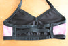 Details One off Top - Adult Small - Pink faux snake skin halter neck crop with shiny black trim