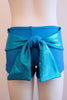 Details Signature Tie Shorts: Blue / Turquoise