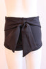 Details Signature Tie Shorts: Black Matte