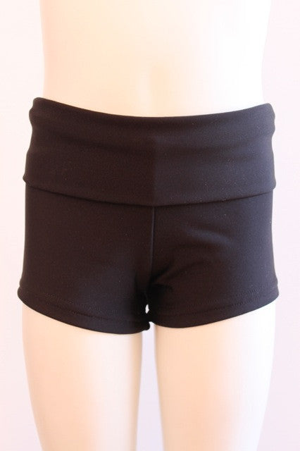 Details Signature Tie Shorts: Black Matte