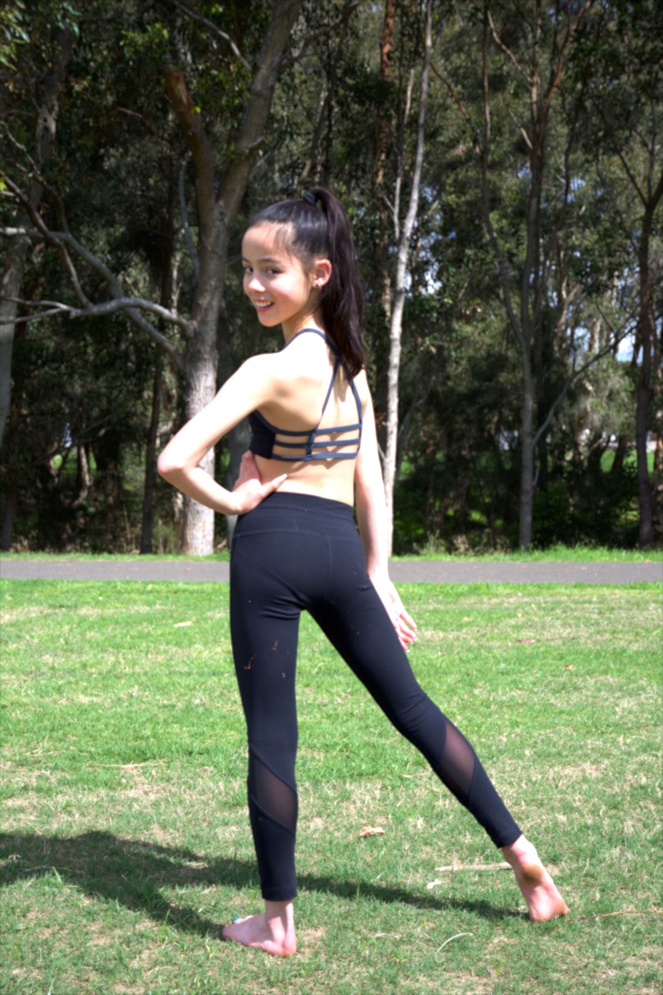 Full mesh leggings top