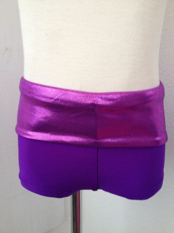 Details Signature Tie Shorts: Grape