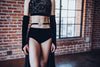 Details Velvet Briefs - Black