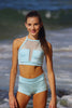 Details by Remy: Sleeveless Panel Crop Top (Day Dream)