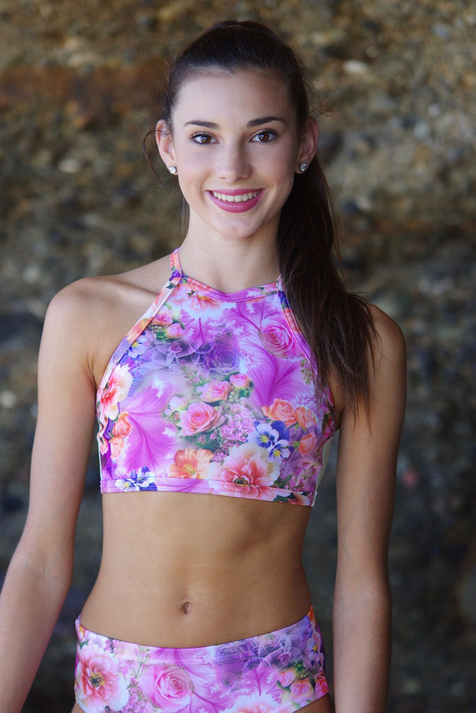 Details by Remy: Floral Mesh Top